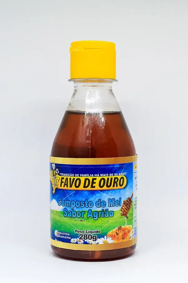 Comprar Composto de Mel Sabor Agrião 280g - Apiário Favo de Ouro