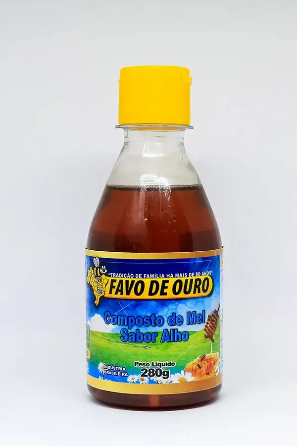 Comprar Composto de Mel Sabor Alho 280g - Apiário Favo de Ouro