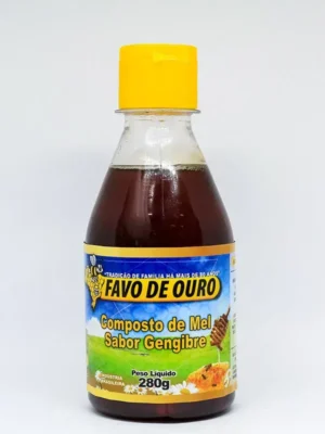 Comprar Composto de Mel Sabor Gengibre 280g - Apiário Favo de Ouro